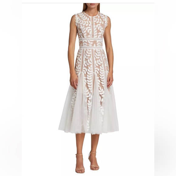 Bronx and Banco Saba Blanc Midi Dress in White XS(US2) - Picture 7 of 10
